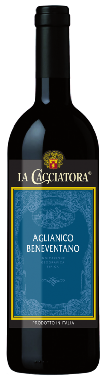 Итальянское вино La Cacciatora Aglianico Beneventano IGT красное сухое