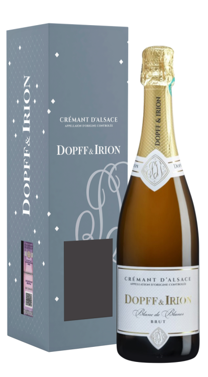 Игристое вино Dopff & Irion Cremant d’Alsace Blanc de Blancs Brut в подарочной упаковке Игристое вино Dopff & Irion Cremant d’Alsace Blanc de Blancs Brut в подарочной упаковке