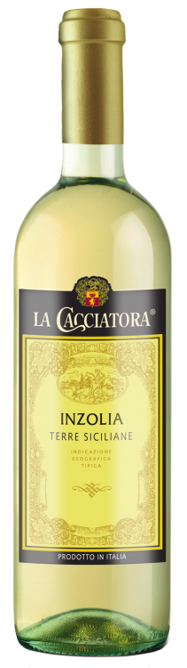 Итальянское вино La Cacciatora Inzolia Terre Siciliane IGT белое сухое