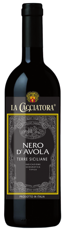 Итальянское вино La Cacciatora Nero D'Avola Terre Siciliane IGT красное сухое