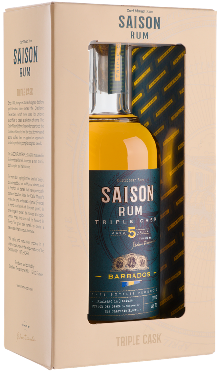 Rum "Saison" Triple Cask Barbados 5 years gift box Rum "Saison" Triple Cask Barbados 5 years gift box