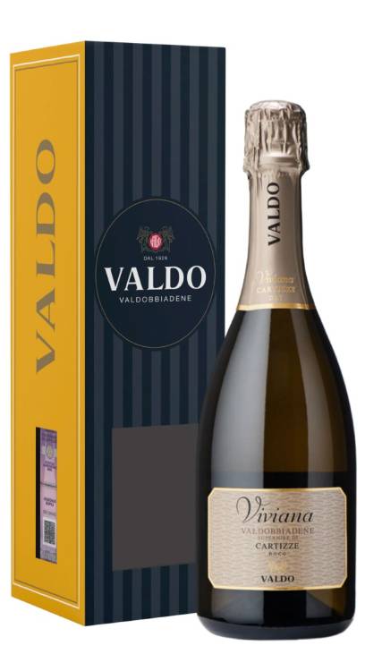 Игристое вино Valdo Cuvee Viviana Valdobbiadene Superiore di Cartizze в подарочной упаковке