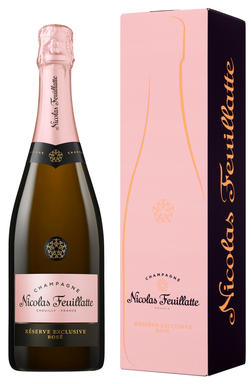 Шампанское Nicolas Feuillatte Brut Exclusive Rose в подарочной упаковке