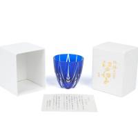 Рюмка TAJIMA GLASS Мерцание звезды 75мл, лазурная