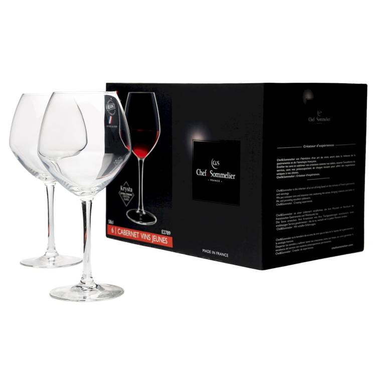 Бокалы для вина Chef&Sommelier Cabernet Vins Jeunes 580 мл. / 6 шт. в п/у.