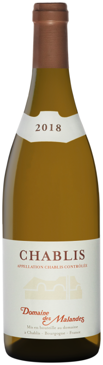 Французское вино Chablis Domaine des Malandes белое сухое
