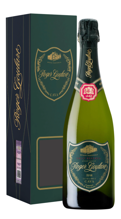Игристое вино Roger Goulart, Gran Reserva Josep Valls Extra Brut в подарочной упаковке
