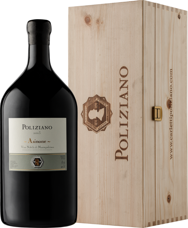 Итальянское вино Vino Nobile di Montepulciano Asinone 3 L в деревянном футляре