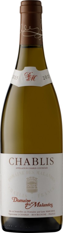 Французское вино Chablis Domaine des Malandes 1.5 L белое сухое