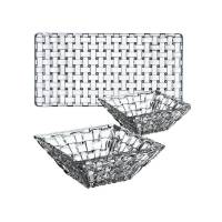 Набор из 3 предметов: прямоугольная тарелка и 2 квадратных салатника Nachtmann BOSSA NOVA