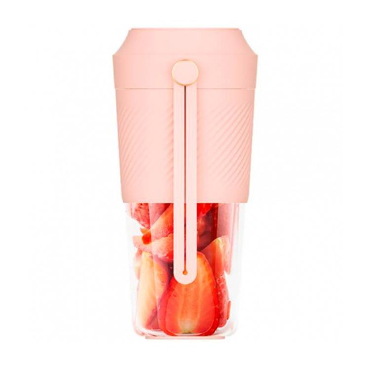 Портативный блендер (джусер) Solove Juicer 330мл, розовый
