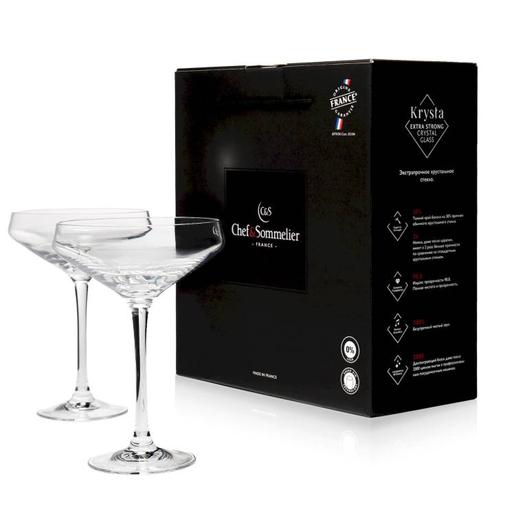 Шампанское-блюдце Chef&Sommelier Cabernet 300 мл. / 2 шт. в п/у.