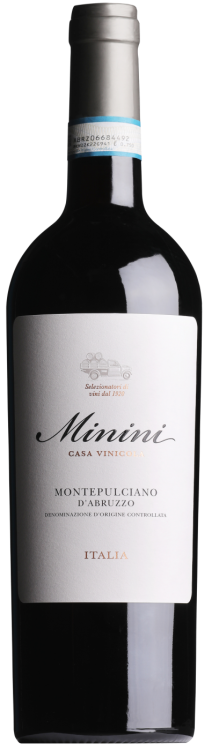 Итальянское вино Montepulciano d'Abruzzo Minini красное сухое