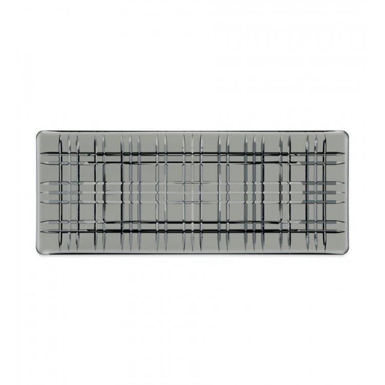 Блюдо прямоугольное Nachtmann SQUARE 28x14 см дымчатое