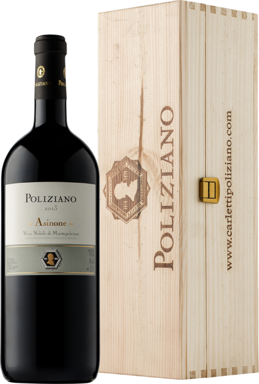 Итальянское вино Vino Nobile di Montepulciano Asinone 1.5 L в деревянном футляре