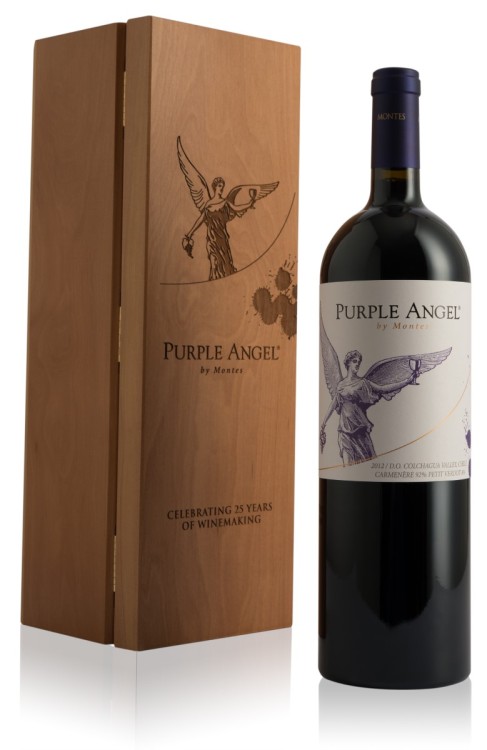Montes Purple Angel wooden box