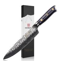 Нож шеф-повара из дамасской стали Keemake 8 Inch Chef Knife, синий