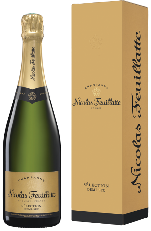 Шампанское Nicolas Feuillatte Demi-sec Selection в подарочной упаковке
