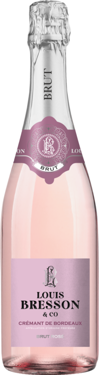 Игристое вино Cremant de Bordeaux Louis Bresson & Co Brut Rose