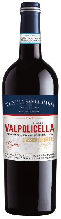 Итальянское вино Valpolicella Classico Superiore красное сухое