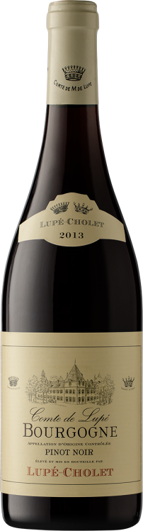 Французское вино Bourgogne Pinot Noir  Comte de Lupe красное сухое
