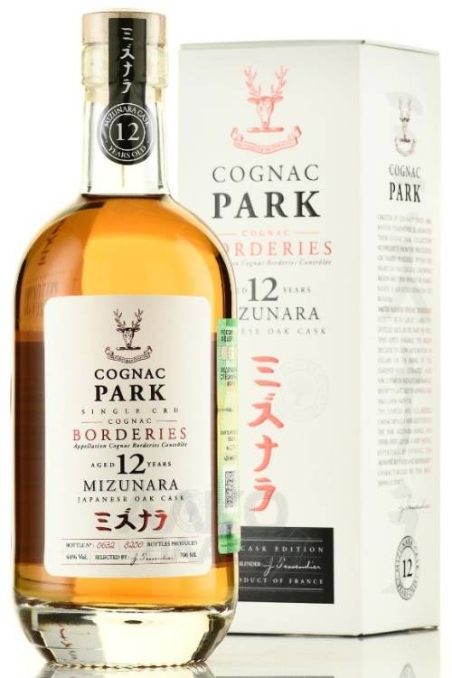 Cognac Park Borderies Mizunara 12 Years Old in gift box Cognac Park Borderies Mizunara 12 Years Old in gift box