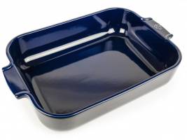 Прямоугольная форма для запекания Peugeot Ceramic, 36х22 см, Франция, синяя