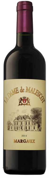 Французское вино La Dame de Malescot красное сухое