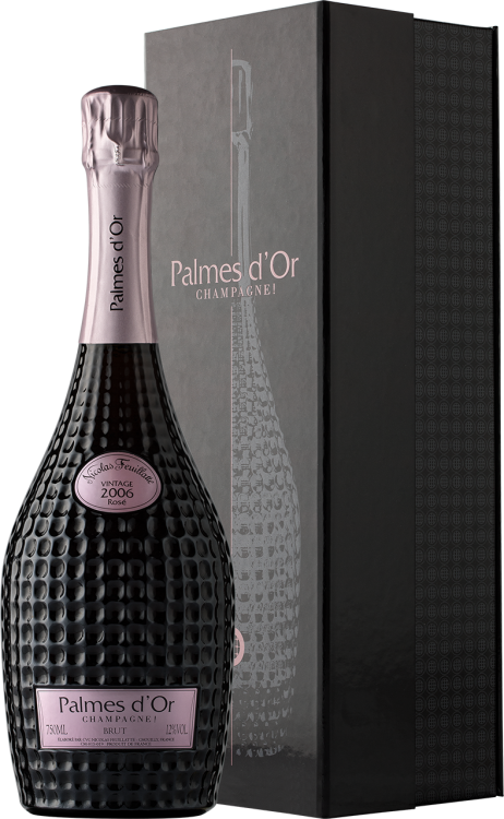 Шампанское Nicolas Feuillatte Palmes d’Or Brut Rose в подарочной упаковке