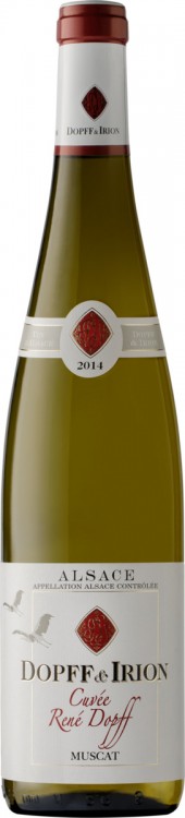 Французское вино Muscat Cuvee Rene Dopff белое полусухое