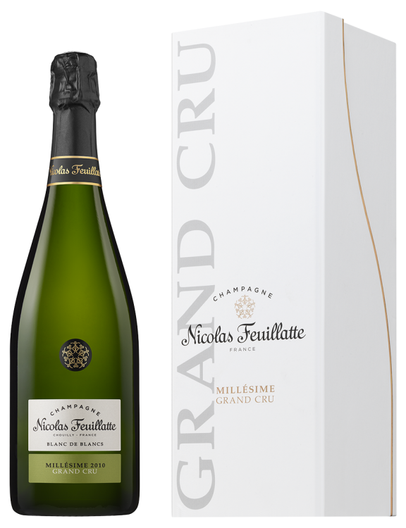 Шампанское Nicolas Feuillatte Brut Grand Cru Blanc de Blancs в подарочной упаковке