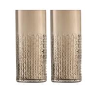 Набор высоких стаканов Lsa International Wicker, 400 мл, коричневый, 2 шт.