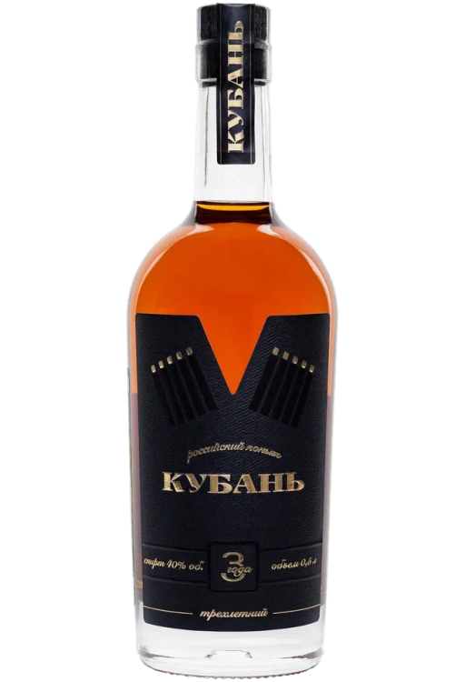 Российский коньяк трехлетний  "Кубань"
