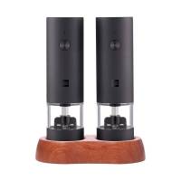 Набор из двух электрических мельниц для специй Huohou Black, 14 см