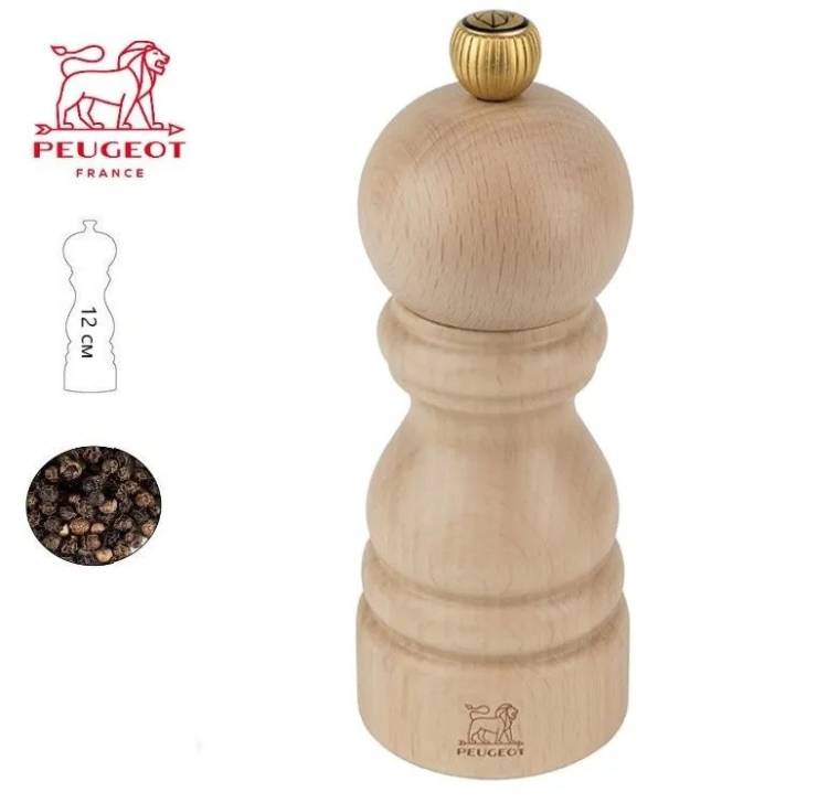 Мельница механическая для перца Peugeot Paris Natural, 12 см