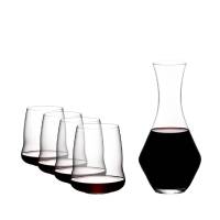 Декантер для вина Riedel и 4 бокала для красного вина Winewings Cabernet
