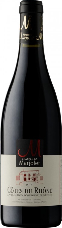 Французское вино Chateau de Marjolet Côtes du Rhône Rouge красное сухое