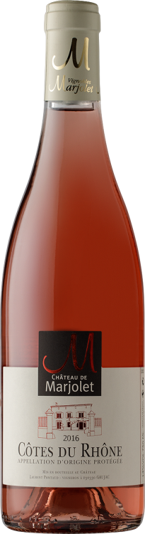 Французское вино Chateau de Marjolet Côtes du Rhône Rose розовое сухое