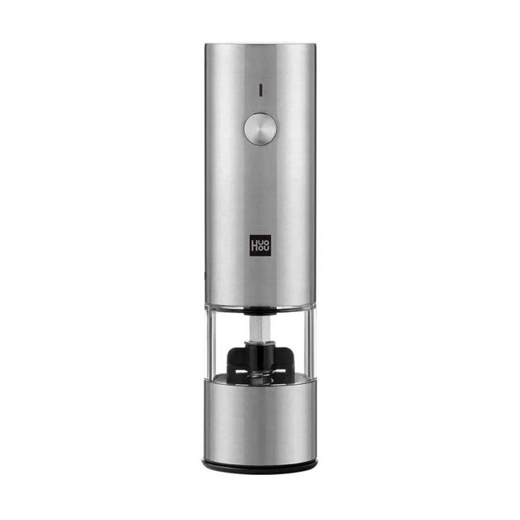 Мини мельница электрическая для специй Huohou silver, 14 см