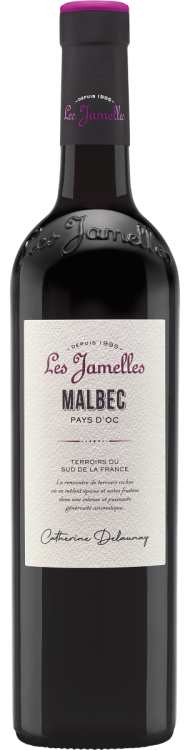 Французское вино Les Jamelles Malbec красное сухое