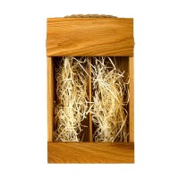 Сет Addwood из древесины дуба для двух бутылок "Бургонь"