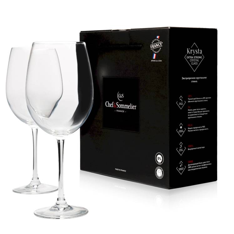 Бокалы для вина Chef&Sommelier Cabernet 750 мл. / 2 шт. в п/у.