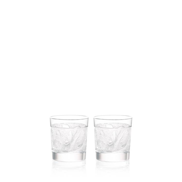 Набор из 2 стаканов для виски Lalique Owl Whisky Tumblers