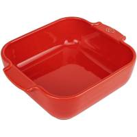 Квадратная форма для запекания PEUGEOT CERAMIC, 28 см, Франция, красный