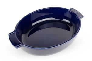 Овальная форма для запекания Peugeot Ceramic Blue, Франция, 31х20 см, синяя