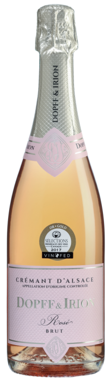 Игристое вино Dopff & Irion Cremant d'Alsace Rose Brut розовое