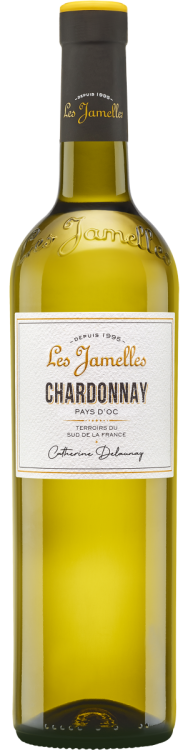 Французское вино Les Jamelles Chardonnay белое сухое