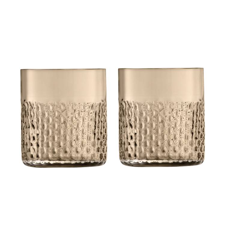 Набор низких стаканов Lsa International Wicker, 330 мл, коричневый, 2 шт.