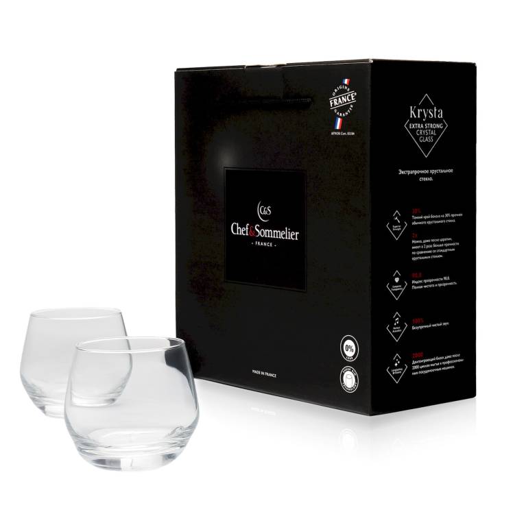 Бокалы для воды и коктейлей Chef&Sommelier Lima 350 мл. / 2 шт. в п/у.
