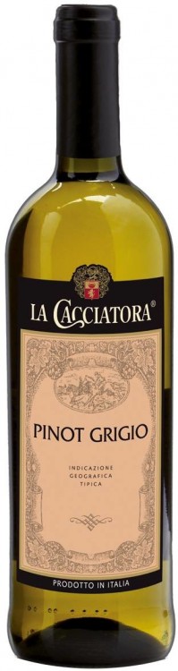 Итальянское вино La Cacciatora Pinot Grigio Veneto IGT белое сухое